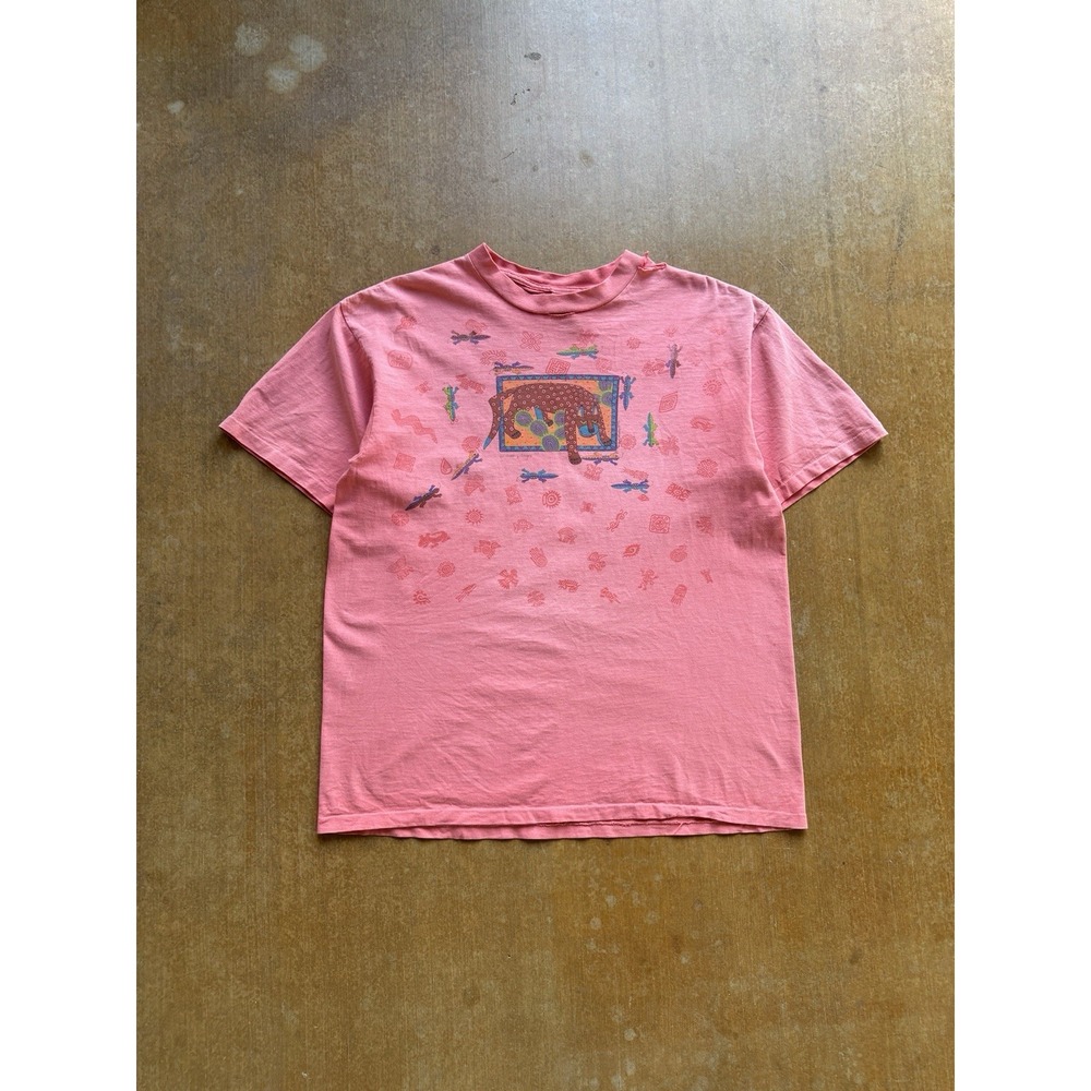 VTG 90s El Gato y Amigos Nancy Lenches Desert Art Jaguar Lizards AOP T-Shirt (L